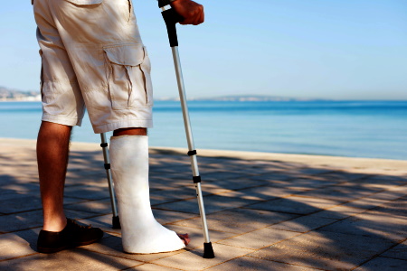leg injury claims
